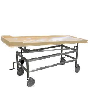 Standard autopsy carrier with plastic tray