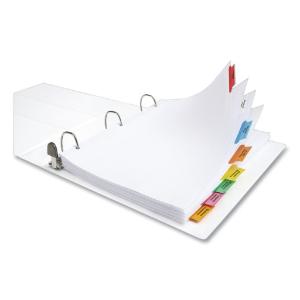 Extra-wide dividers for use with top-loading sheet protectors