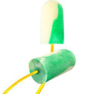 Disposable bio-based foam ear plug, nonsterile