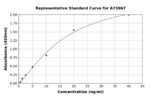 Representative standard curve for Human Calprotectin ELISA kit