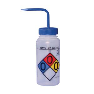 SP Bel-Art Wash Bottles, 4-Color, Right-to-Know, Safety-Vented and Safety-Labeled, Wide Mouth, Bel-Art Products, a part of SP