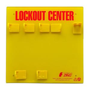 ZING Green Safety RecycLockout Lockout Tagout Station, 3 Padlock, ZING Enterprises