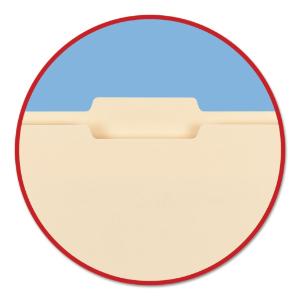 Smead® 100% Recycled Manila Top Tab File Folders