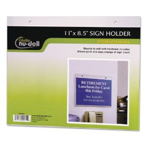 Nu-Dell Clear Plastic Sign Holders, Essendant