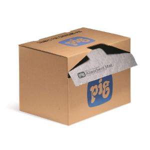 PIG® 4-in-1® Absorbent mat roll in dispenser box