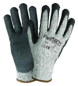 FlexTech Seamless Knit Palm Coated Glove Sandy Nitrile Palm Wells Lamont