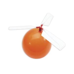 Balloon helicopter assembly, single