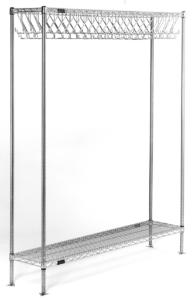 Wire Gowning Rack, Freestanding, With Hooks, Eagle MHC