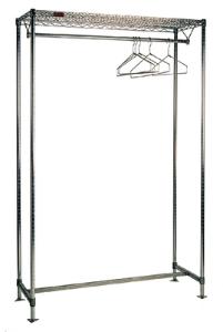 Wire Gowning Rack, Freestanding, with Hanger Tube, Eagle MHC