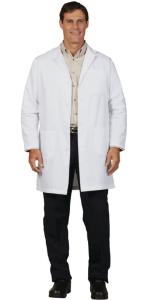 499 Men’s Twill Lab Coats with Stitched-Down Belt, Fashion Seal Healthcare®