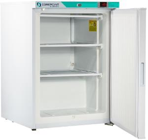 White Diamond Series freestanding undercounter laboratory freezer, interior
