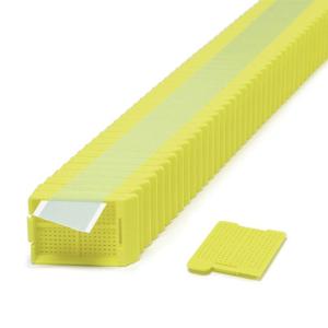 Swingsette™ Biopsy processing/embedding cassette in Quickload™ stacks, yellow