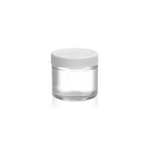 Clear straight sided jar