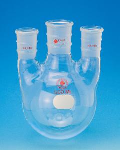 Round-Bottom Three-Neck Flasks, Vertical Necks, Standard Walls, Ace Glass Incorporated