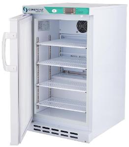 White Diamond Series undercounter built-in refrigerator, left hinged