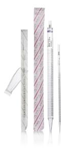 Sterile plastic disposable serological Pipette, individually wrapped