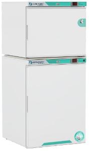 White Diamond Series refrigerator and freezer combo unit controlled auto defrost 6.2 cu. ft., exterior