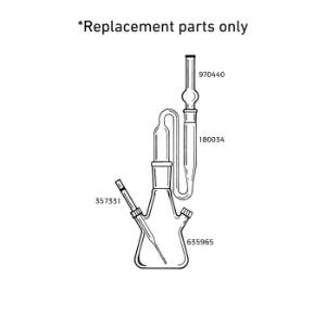 Arsine generator component parts