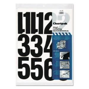 Press-On Vinyl Letters and Numbers, Chartpak®, Essendant