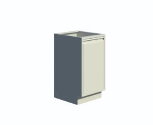 VWR® Contour™ Standing Height Single Door Base Cabinet with Cupboard