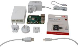 Raspberry Pi 4 starter kit, white