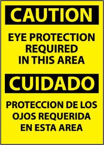 Spanish and Bilingual Personal Protection (PPE) OSHA Caution Signs, National Marker