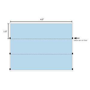 Label direct thermal black blue 10000 cs