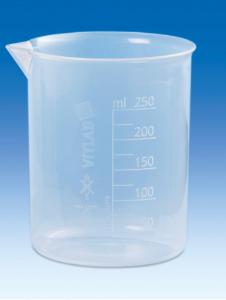 Beaker Vitilab PP 250 ml PK6 (V610941)