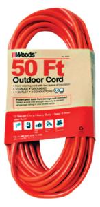 Outdoor Round Vinyl Extension Cord, Woods Wire