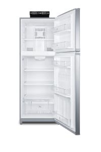 Break room refrigerator-freezer, 26" wide, with RHD door swing