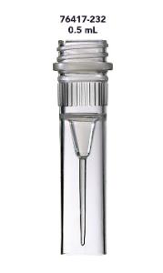 Microtubes with ribbing, freestanding, 0.5 ml