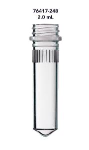 Microtubes with ribbing, conical, 2.0 ml