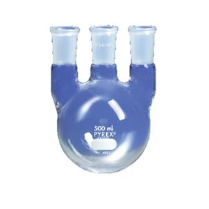 PYREX® Distilling Flask, Vertical Type, Standard Taper 24/40 Joints, 3 Necks, Corning