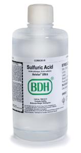 Sulfuric acid 93-98%, ARISTAR® ULTRA, Ultrapure for trace metal analysis, VWR Chemicals BDH®