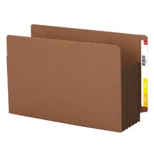 Redrope drop front end tab file pockets with colored tyvek® gussets