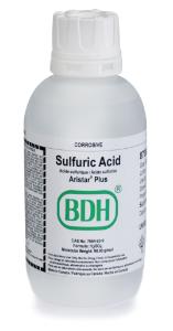 Sulfuric acid 93-98%, ARISTAR® PLUS for trace metal analysis, VWR Chemicals BDH®