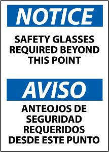 Personal Protection (PPE) Notice Signs, Bilingual, National Marker