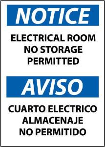 Voltage and Electrical Notice Signs, National Marker