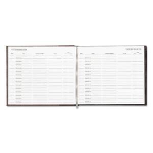 Brand hardcover visitor register book