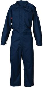 9 oz. Flame Resistant Cotton Coverall, Navy, Lakeland Industries