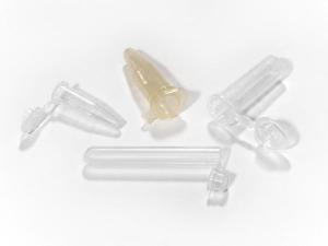 Microcentrifuge tubes with tether caps