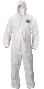 MicroMax® Disposable Protective​ Coveralls with Elastic Wrists and Attached Hood and Boots, Lakeland
