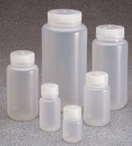 Nalgene Wide-Mouth Bottles, Natural PPCO with Polypropylene Closures, Bulk Pack, Thermo Scientific