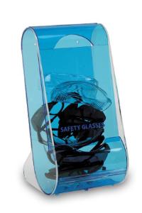 Acrylic eyeglass dispenser blue