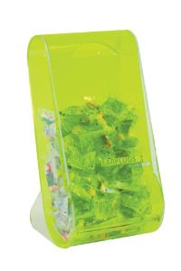 Acrylic earplug dispenser green