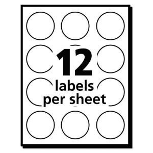 Multi-use ID labels, round