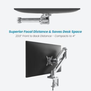 Ace15 Channel mount monitor arm, focal point, save desk space