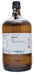 Methanol ≥99.9%, HiPerSolv CHROMANORM® for HPLC-MS, suitable for LC-MS, UPLC, UHPLC, Ultra HPLC, VWR Chemicals BDH®
