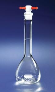 PYREX® Volumetric Flasks, Class A, PTFE Stopper, Corning