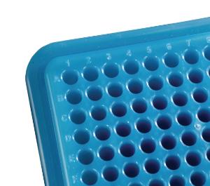 PCR cooler 96 well blue